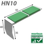 HN10 Heavyweight Double Channel Stairnosings 