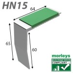 HN15 Heavyweight Single Channel Stairnosings 
