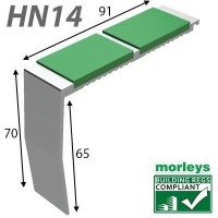HN14 Heavyweight Double Channel Stairnosings