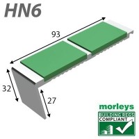 HN6 Heavyweight Double Channel Stairnosings
