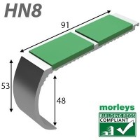HN8 Heavyweight Double Channel Stairnosings