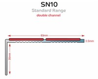 SN10 Double Channel Stairnosing