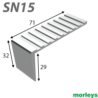 SN15 Single Channel Stairnosing
